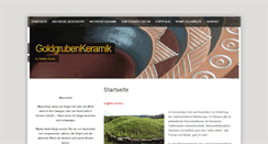 Desktop Screenshot of goldgrubenkeramik.de