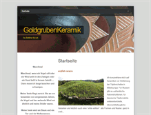 Tablet Screenshot of goldgrubenkeramik.de